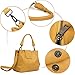 Jack&Chris Designer Handbags Crossbody Bags for Women Leather Satchel Shoulder Purses, WB510 (yellow)