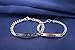 AmorFeel Anti-Scratch Matte Stainless Steel His Queen Her King Relationship Couple Bracelet