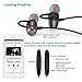 Bluetooth Headphones 4.2 Wireless Sports Earphones HD Stereo Sweatproof Earbuds Magnetic Connection Headset for Gym Running Workout,Built-in Mic,Battery up to 10 Hours Playtime,JWAIT,Gray