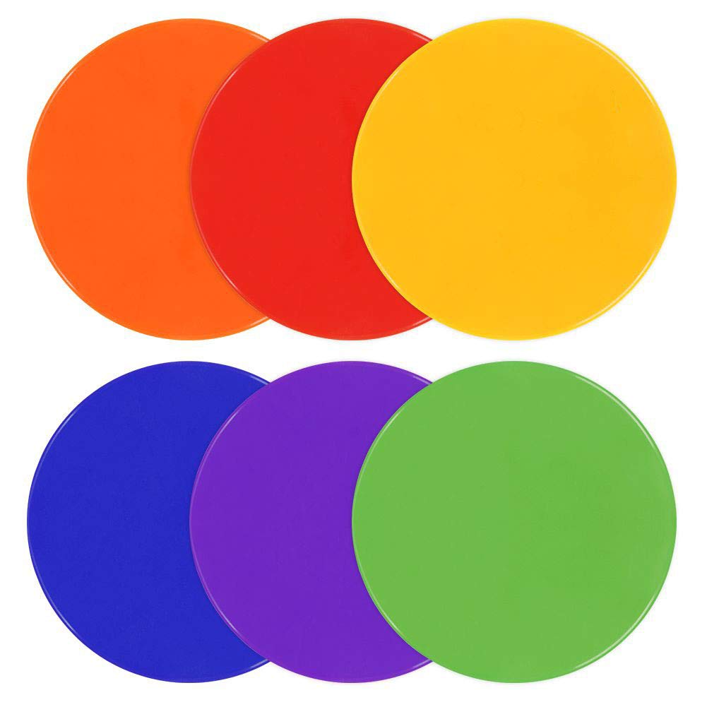 Photo 1 of TuXHui Spot Markers 9 Inch 11 Inch Non Slip Rubber Agility Markers Flat Field Cones Floor Dots for Soccer Basketball Sports Speed Agility Training and Drills