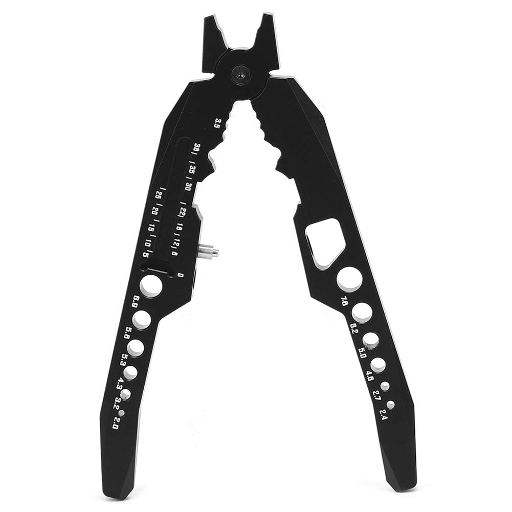 Dilwe RC Shocks Struts Damper Head Pliers Repair Disassembly Tool for HSP Model Cars (Black) - Lightweight and Multi-Functional
