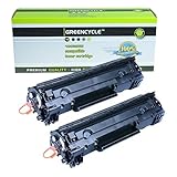 greencycle 2 Pack Generic Canon 126 3483B001 Black Toner Cartridges For ImageClass LBP6200d