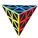 eZEO Magic Cube Pyramid Speed Cube Triangle Carbon Fiber Toy Puzzle Game