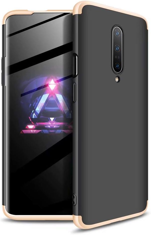 CIRRYS replacement for Case Oneplus 7 Pro Case Ultra-Thin Case with [not included Tempered Glass Screen Protector] Simple Stylish Fully Protective Cover - black gold