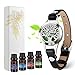Aromatherapy Essential Oil Diffuser Bracelet, Unique Gifts for Women, Girls and Mother's Day Small Gifts for Women w/ Lavender, Peppermint, Eucalyptus, Bergamot Natural Essential Oils(10ml/pcs)