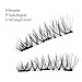 Magnetic False Eyelashes[No Glue], Cover the entire eyelids,Three Magnets, Premium Quality False Eyelashes Set for Natural Look & Handmade 4 PCS (3-magnetic)