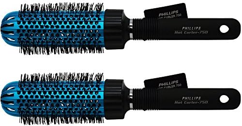 Phillips Brush Hot Curler 750 HC 750 Thermal Round Brush (2 1/4″ diameter) "Pack of 2"