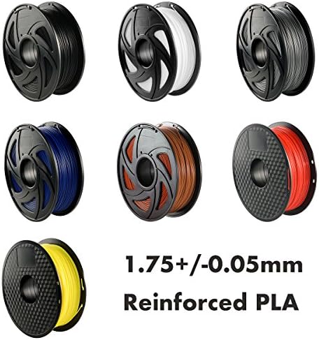 OAKTECH Reinforced Series PLA 3D Printer Filament, 1.75 mm, +/- 0.05 mm, 1.0 KG (2.2 lbs) per Spool