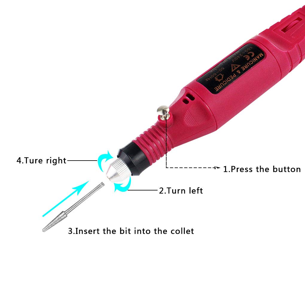 mifengda Electric Micro Engraver Pen Polish Carving Combo Set Mini DIY Engraving Tool Kit Adjustable Rotating Speed Carve Tool for Buddha Beads, Ivory, Wood Metal Glass Ceramic Plastic Jewelry