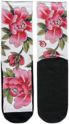 Custom Elite Socks Casual Stance Printed Basketball Tattoo Floral Art Collection Gold ink