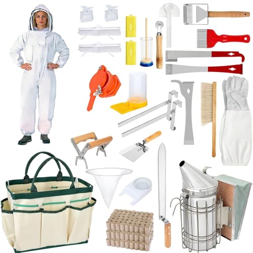 FodManTakin 30-Piece Beekeeping Starter Kit