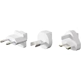 Gitryin 3 Pack Type C/G/I Detachable Attachments for Travel Plug Adapter Use, Detachable Plugs Compatible with Europe, UK, France, Germany, Italy, Spain &amp; More, Ideal for Travel