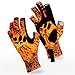 KastKing Sol Armis Sun Gloves UPF50+ UV Protection Gloves for Men & Women - Outdoor, Kayaking, Rowing - Firestorm Prym1, Large - X-Large