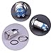 Ulincos® Latching Pushbutton Switch U16B2 1NO ON/Off Silver Stainless Steel Shell with Blue LED Ring Suitable for 16mm 5/8