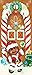 Joiedomi Christmas Gingerbread Door Cover Window Banner Front Door Porch Sign Village Displays Christmas Indoor Outdoor Decor Holiday Winter House Decoration (72