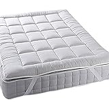Royal Plush Mattress Topper, King, 2 Inches Hypoallergenic Overfilled Down Alternative Anchor Bands Mattress Topper