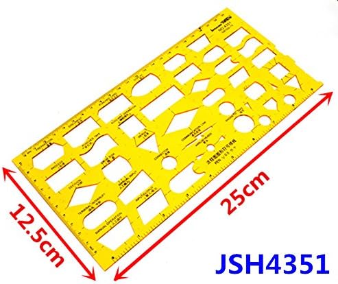 Function-Ruler Flowchart Drawing Template K Plastic Flexible Professional Network Flow Chart Symbols Ruler For Students JSH4351