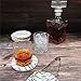 ENKORE Absorbent Coasters for Drinks, Set of 6 Extra Large 4.3