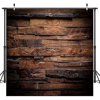 CYLYH 8x8ft Photography Backdrop Brown Wood 3D Backdrops for Picture Customized Vinyl Photo Background D104