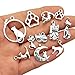 iloveDIYbeads 100g (65pcs) Craft Supplies Small Antique Silver Bronz Animals Cats Charms Pendants for Crafting, Jewelry Findings Making Accessory for DIY Necklace Bracelet (M180)