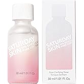 Saturday Skin Pore Clarifying Travel Sized Toner 10% Glycolic Acid&AHA Deep Cleansing Astringent Facial Toner