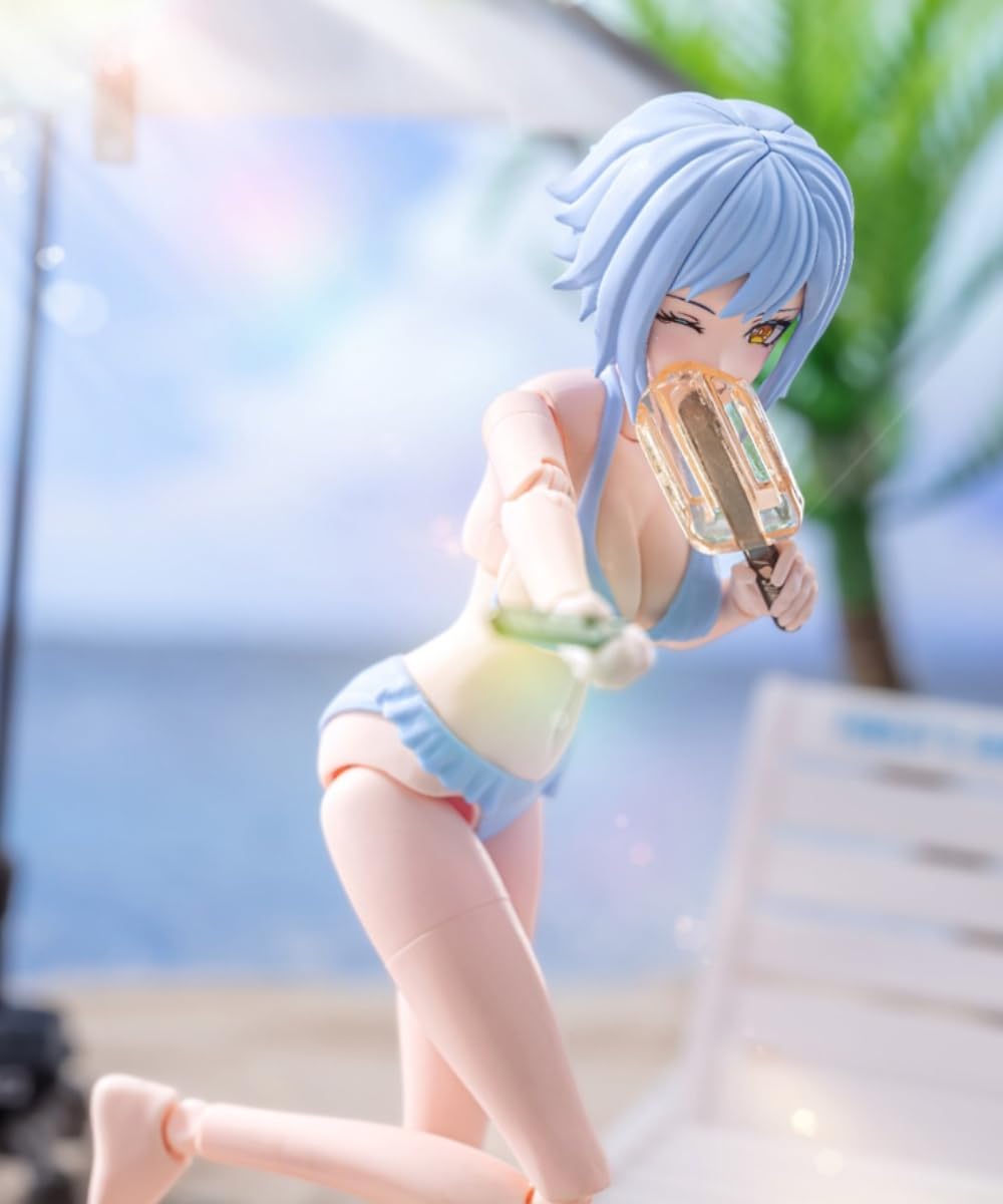 HiPlay Nuke Matrix Plastic Model Kits: Forest's Summer: Vivienne Hayha Swimsuit Ver. Mecha Musume, Anime Style Collectible Action Figures