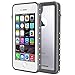 ImpactStrong Compatible with iPhone 7/8 Case, Waterproof Case [Fingerprint ID Compatible] Slim Full Body Protection - Gray/Clear