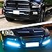 Daytime Running Light, YINTATECH 4PCS Universal Waterproof Car Trucks Daytime Running Light Lamp DRL Super Bright 12V LED Strips COB Car Led Fog Light (Ice Blue)