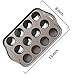 Tosnail 12 Cavity Mini Cheesecake Pan with 24 Pieces Removable Bottom