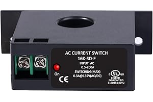 NODEHAWK AC Current Switch Transducer Input 0.5A-200A Switching Max 0.3A@135V AC/DC Solid Core Self-Powered（16K-SD-NO-F）