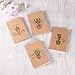 NUOLUX Brown Paper Notebook Cute Journals Traveler's Kraft Paper Notebook Bulk 64K, 24Pcs (Cactus Series)
