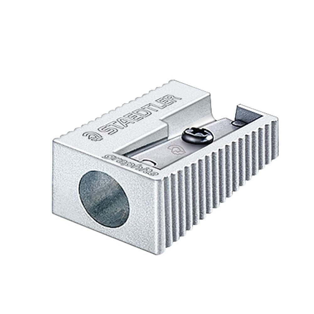 Staedtler 510 10, Pencil Sharpener (Manual Pencil Sharpener, Metallic, Metal)