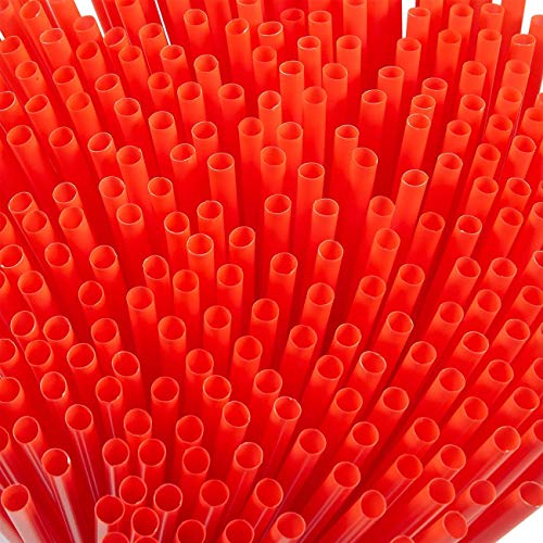 Disposable Drinking Straws - 7 3/4 Inches Long - Standard Size (Red, 250) - //coolthings.us