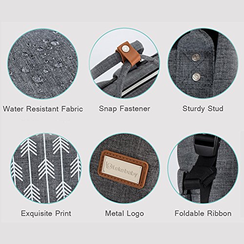 4 Lekebaby+Large+Diaper+Backpack+Arrow