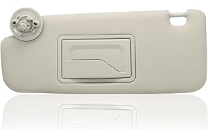 CRAZYPARTS Driver Left Side Sun Visor Replacement Compatible with Chevy Sonic 2012-2019 Spark 2013-2016 Replacement Number P95327509 Colour Gray