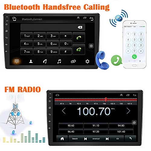 Binize 10.1 Inch Android Car Stereo with GPS Double Din Car Radio