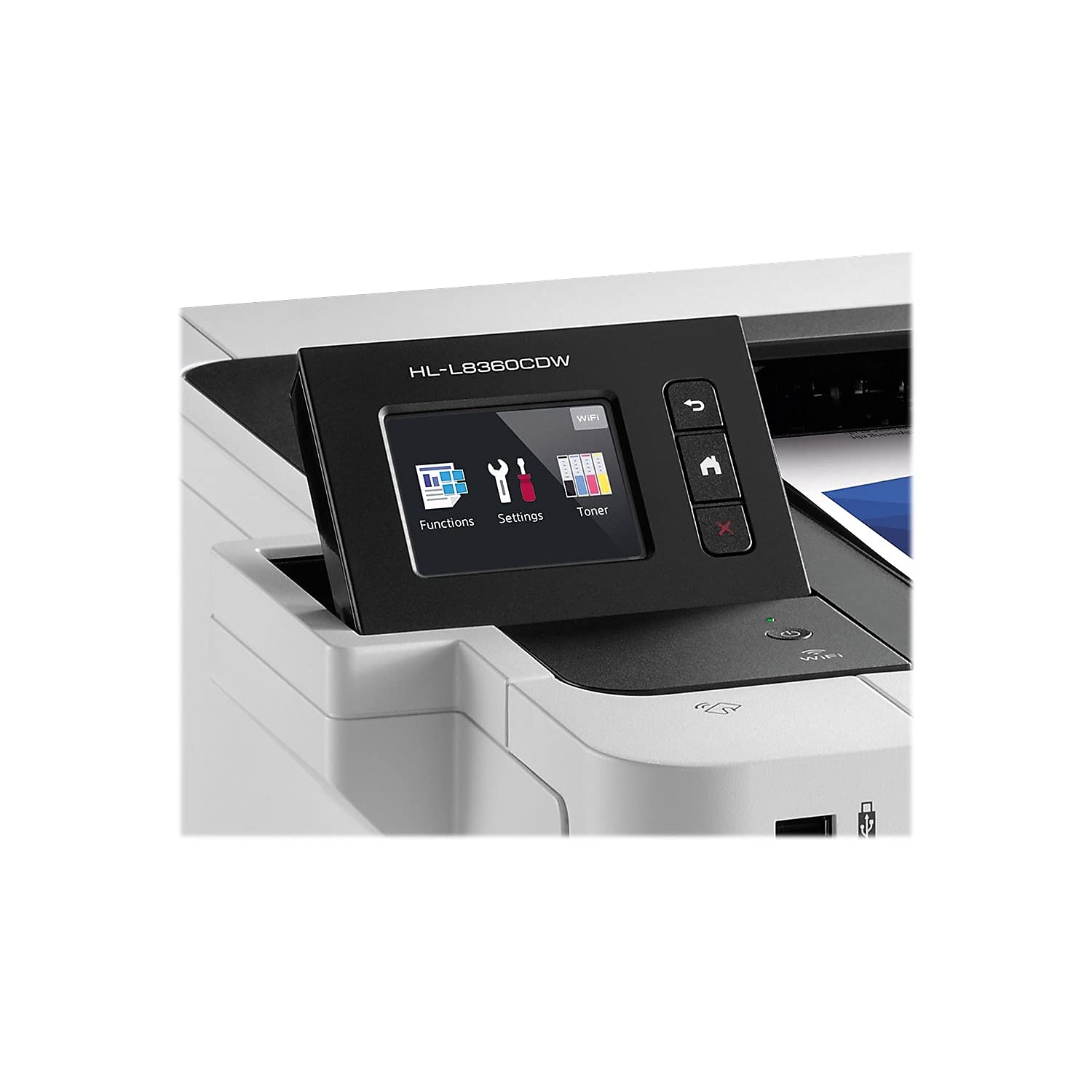 Brother Business Color Laser Printer, HL-L8360CDW, Wireless Networking, Automatic Duplex Printing, Mobile Printing, Cloud Printing, Amazon Dash Replenishment Ready,White