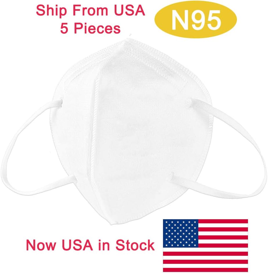 DDY Face Cover Particulate Respirator Anti Dust Face Particulate Respirator (5pcs-White)