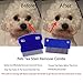 zYoung Tear Stain Remover Dog Grooming Comb - Gently Removes Mucus, Crust, and Eye Stains for Pets