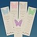 Personalized Butterfly Memorial Bookmarks with Seeds (Set of 25) Plantable Funeral Cards (Pink)