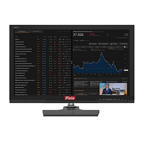 Pixio Perfect Pixel PX274 27-inch 2560x1440 WQHD PC Monitor - IPS Technology QHD LED Panel DVI-D HDMI Displayport Built-in Speakers