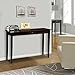 Yaheetech Wood Console Table for Entryway/Hallway, Sofa Table with Drawer and Storage Shelf, Black