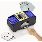 Pantheon Playing Cards Automatic Electric Card Shuffler (1-2 Decks) | for Poker, Blackjack, Texas Hold'em & Home Games | Battery Operated