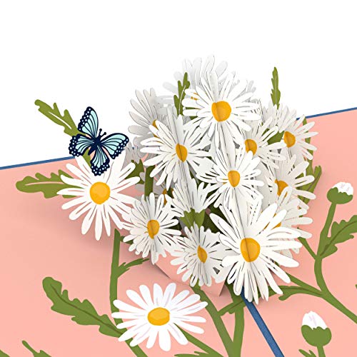 Lovepop Daisies with Blue Morpho Butterfly Pop Up Card - 3D Cards ...