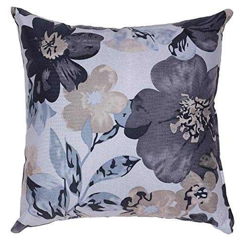 Cortesi Home Oppy Decorative Soft Velvet Square Accent Throw Pillow With Insert 16" X 16" Blue