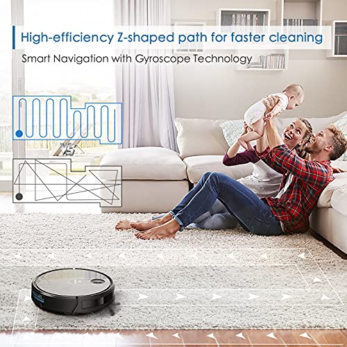 Robot Vacuum, MOOSOO SelfCharging Robotic Vacuum Cleaner, 1800Pa