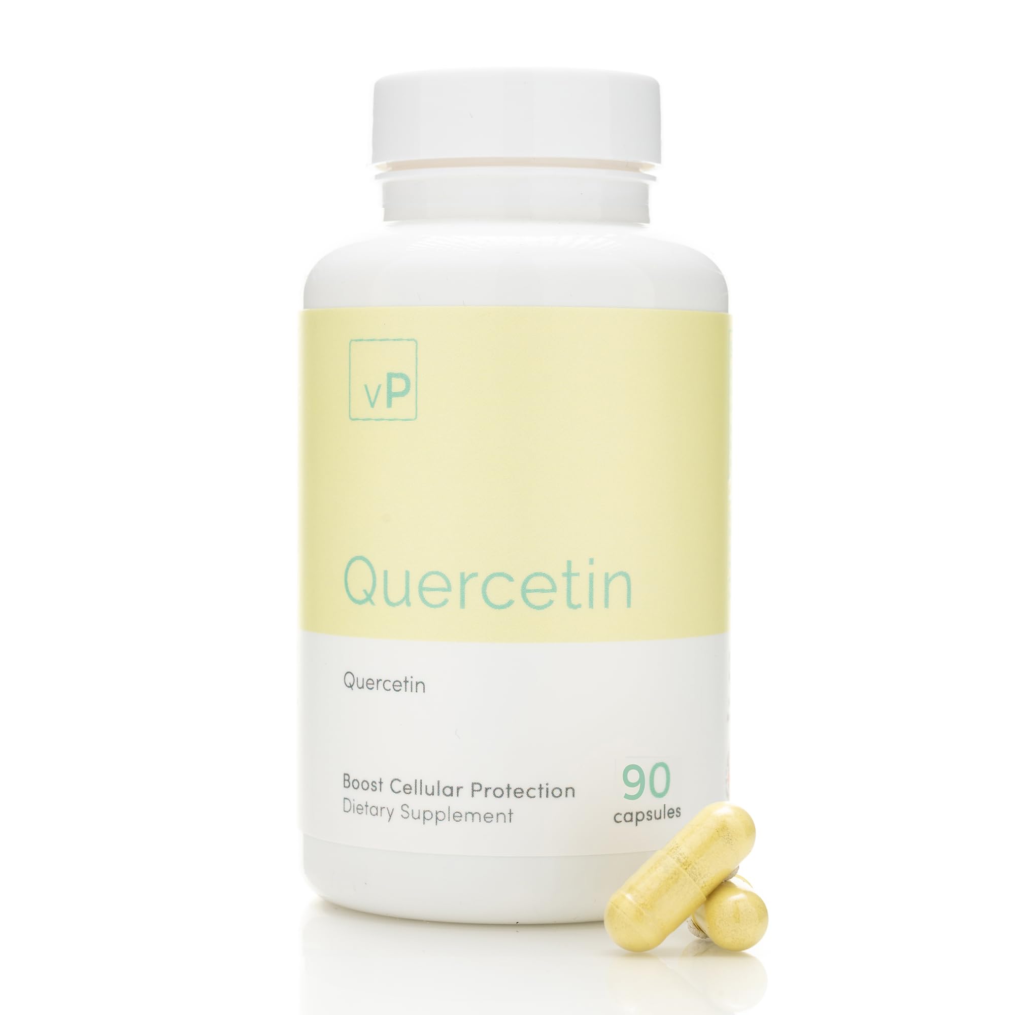 vP Vitality Pro Quercetin 500mg x 90 Capsules - Third Party Tested Over 96.8% Purity - Natural Quercetin Supplement – 45 Grams - Vitality Pro