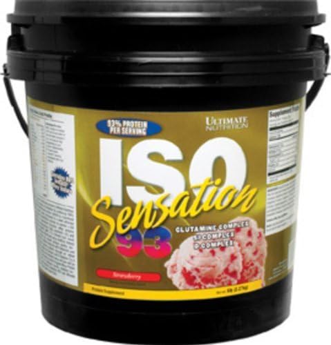 ULTIMATE NUTRITION ISO SENSATION STRAWBERRY, 5LB Tub by Ultimate Nutrition ISO