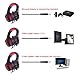KKmoon Beexcellent GM-1 Professional Esport Gaming Headset Headphone Earphone Over Ear 3.5mm & USB with Microphone LED Light Noise Reduction for PS4/Xbox One/Mac/PC/iOS/Android