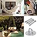 yaonow Suspension Ceiling Hooks with 4 Screws – Stainless Steel Swing Hanger Kit Hooks for Yoga Trapeze Sling, Hammock, Hanging Chairthumb 2